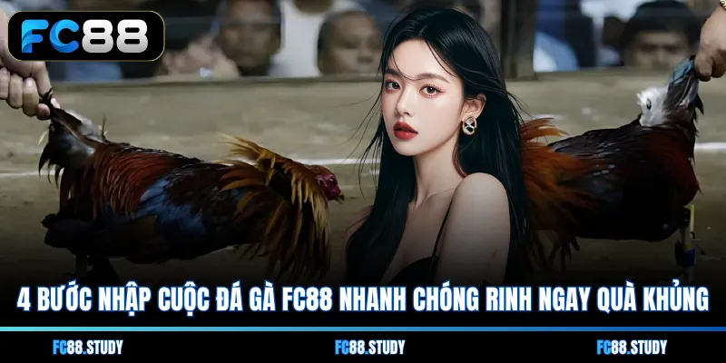 4 bước nhập cuộc đá gà FC88 nhanh chóng rinh ngay quà khủng 