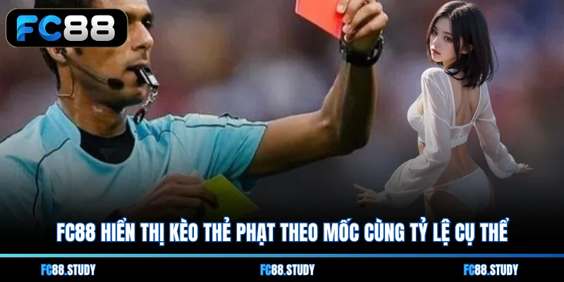 FC88 hiển thị kèo thẻ phạt theo mốc cùng tỷ lệ cụ thể