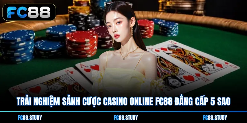 Trải nghiệm sảnh cược Casino online FC88 đẳng cấp 5 sao